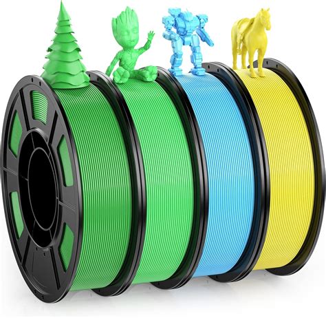 Amazon.com: HEPHI3D 3D Printer Filament Bundle 250g X 4 Spools, PLA ...