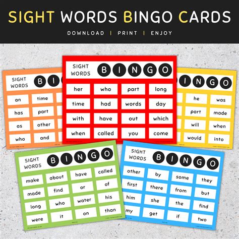 Fry Sight Words Bundle: 1-1000, Sight Word Flashcards & Bingo Cards ...