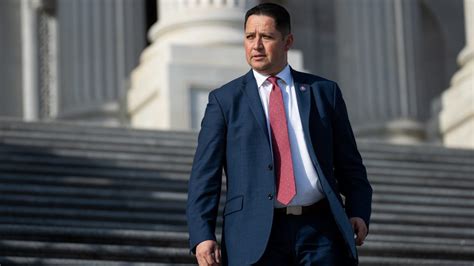 Rep. Tony Gonzales, R-Texas, chairman of the Congressional Hispanic Conference, participates in the