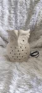 La' moule ceramicoElectric Oil Burner Beautiful White Owl Diffuser Set ...