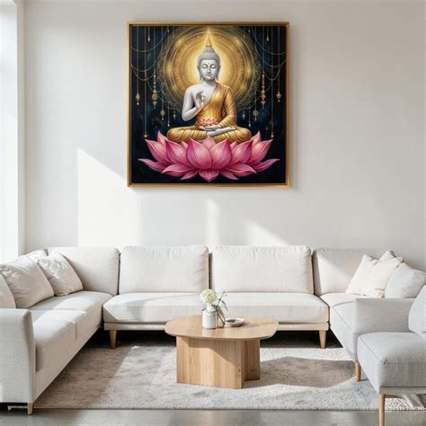 Gautam Buddha: Dharma Chakra: The Divine Vitarka Mudra - Punam Metalcrafts