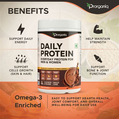 Prorganiq Daily Protein Powder for Men & Women
