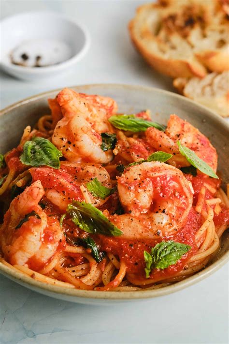 Shrimp Marinara Pasta - About a Mom