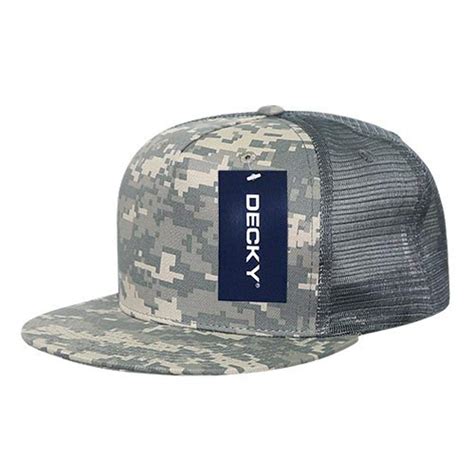 Buy DECKY 1040-ACU Classic 5 Panel Cot. Trucker Caps, Army Combat ...