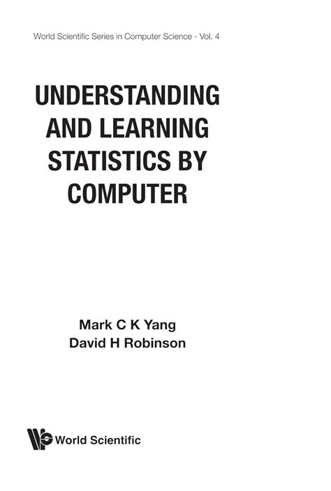 Buy Understanding and Learning Statistics by Computer: 004 (World ...