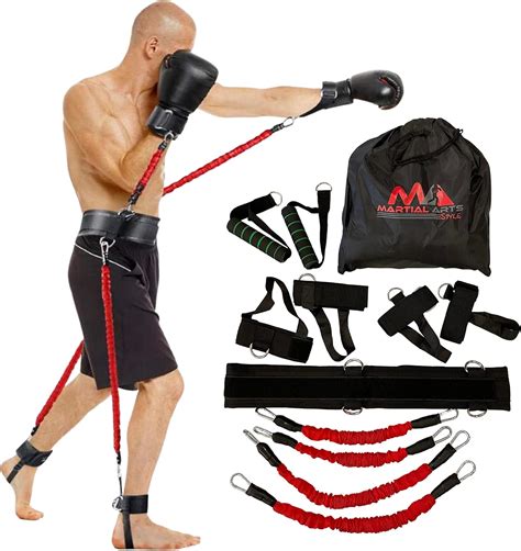 Boxing Resistance Bands 150lbs Full Body, Mixed Martial Arts MMA ...