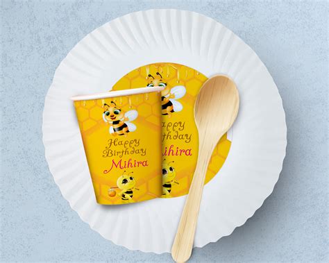 Bumble Bee Theme Party Cups and Plates Combo | Party Supplies – Party ...
