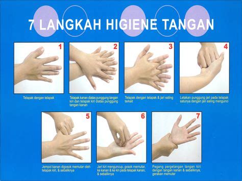 Hasil gambar untuk 7 langkah cuci tangan | Mencuci tangan, Tangan ...