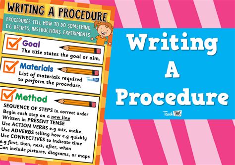 Image result for Procedure Writing