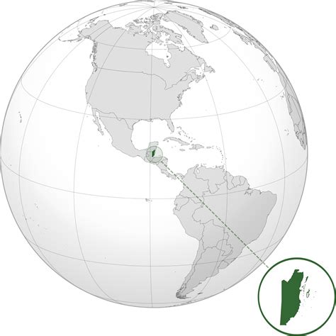 Location of the belize in the World Map
