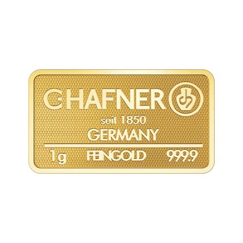 C.Hafner | 1 gram | gold bar | Gold&Co.