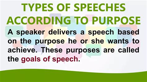 Types of Speeches | PPTX