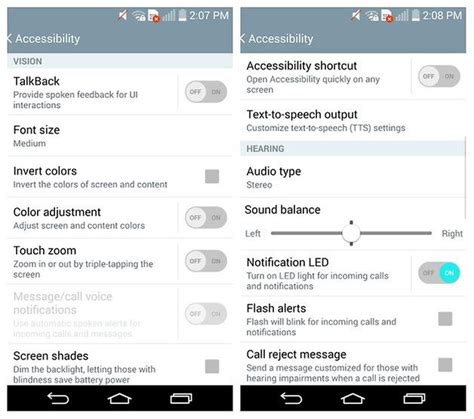 Rezultat imagine pentru Android Accessibility Settings