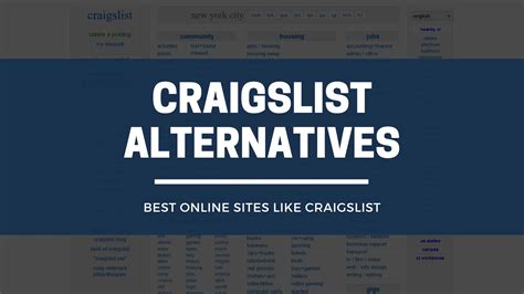 Best Online Sites Like Craigslist (Craigslist Alternatives)