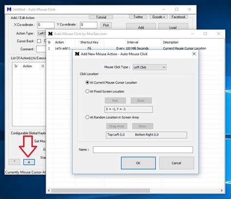 Program for Mouse Clicks 的图像结果