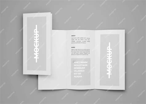 Premium PSD | Tri-fold brochure mockup