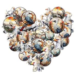 VAAIMAI 40-Piece Secretary Bird Stickers Vinyl Decal Set | Realistic ...