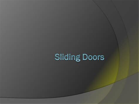 Image result for PowerPoint Presentation Slide Doors