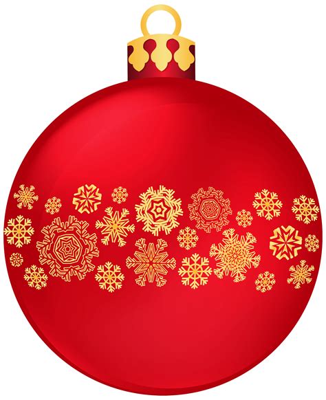 Red Ball Ornament Clipart at Palmer Ellerbee blog