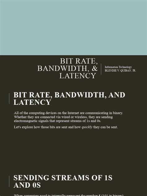 Bit Rate and Bandwidth 的图像结果