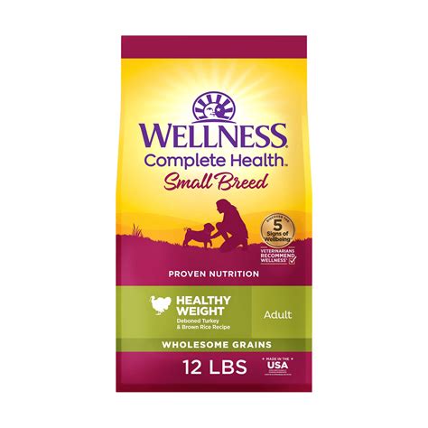 Wellness Complete Health Natural Small Breed Healthy Weight Recipe Dry ...