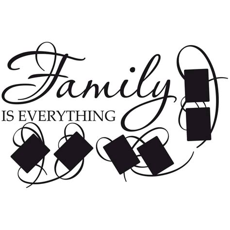 Family is everything + Photo space Wall sticker | wall-art.com