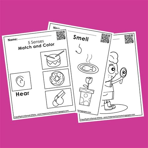 Coloring Pages For Senses