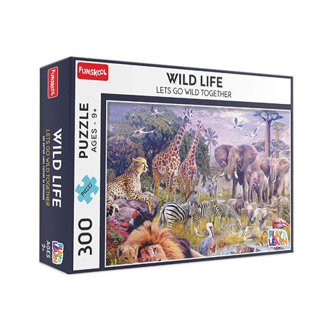 Buy Funskool-Wild Life,Educational,300 Pieces,Puzzle,for 3 Year Old ...