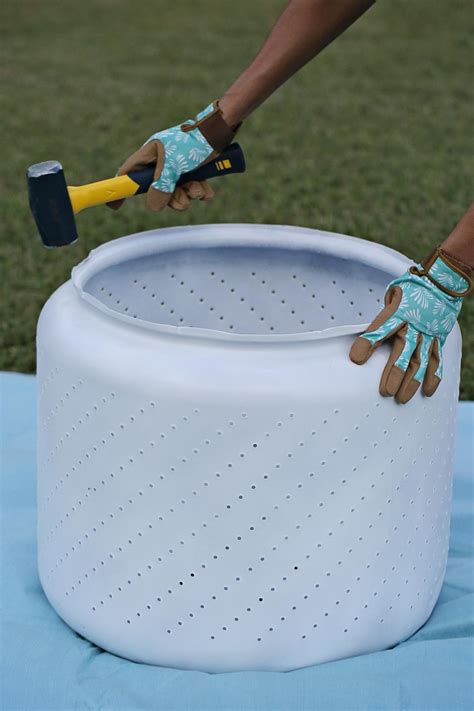 How to Turn an Old Washing Machine Drum Into a Fire Pit | HGTV