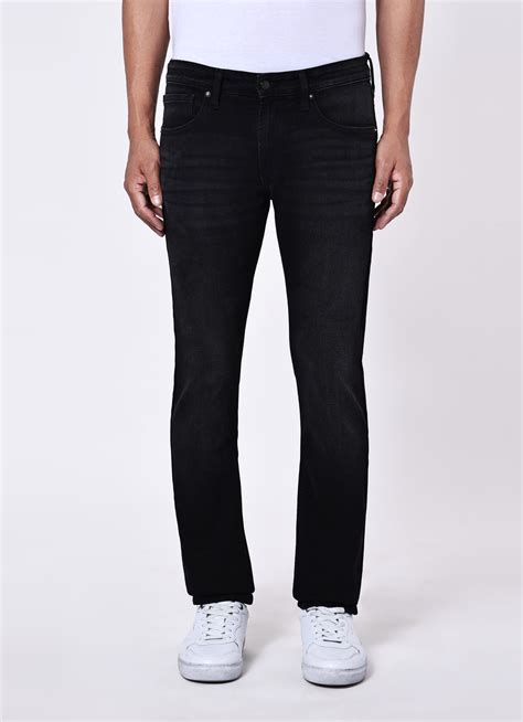 Men Black Mid Rise Slim Fit Stretchable Jeans | Pepe Jeans India