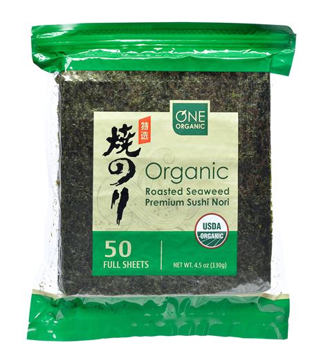 Mua ONE ORGANIC Sushi Nori Premium Roasted Organic Seaweed (50 Full ...