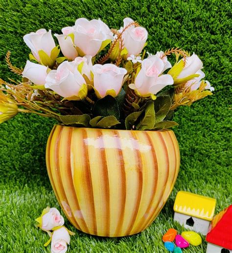 Niyara Big Ceramic Planter Indoor and Outdoor Flower Medium Plant Pot ...