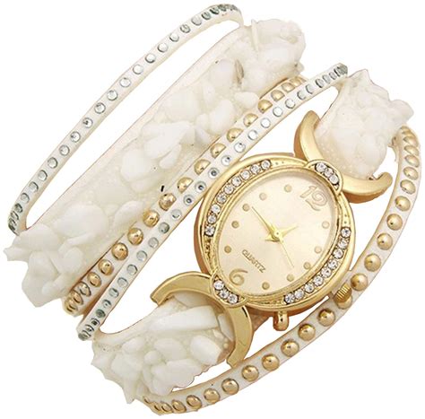 AELO Fashion Bracelet Analogue Gold Dial Women's Watch - Www1050 ...