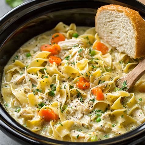 Crockpot Chicken and Noodles