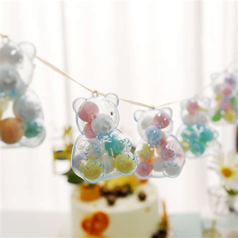 Buy Efavormart 12 Pack - 3 Blue Teddy Bear Favor Candy Containers, Baby ...