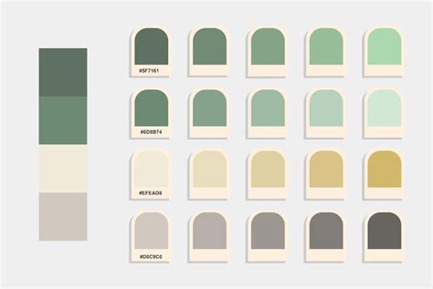 Blue gray cream color palette, light colors catalog, harmonious colour ...