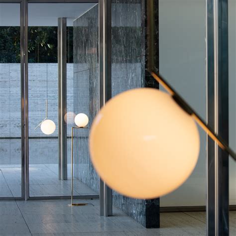 FLOS pendant light IC S3 10th Anniversary, 24-carat gold-plated ...