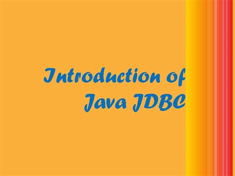 Image result for JDBC in Java Introduction