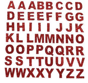 Comet Busters 1.5 cm Uppercase Shimmer Alphabet Stickers for Art ...