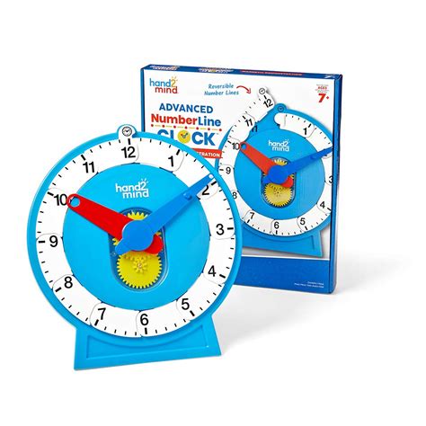 Hand2mind Advanced Magnetic Numberline Clock For Demonstration Math ...