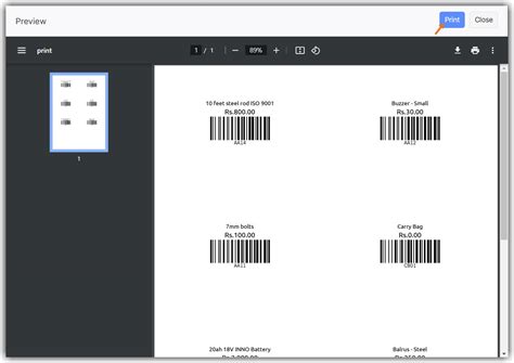 Image result for Bacode Print