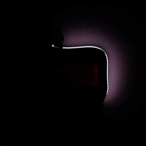 vibram micro case (pink×clear) with pink glowing zip | THISWAY