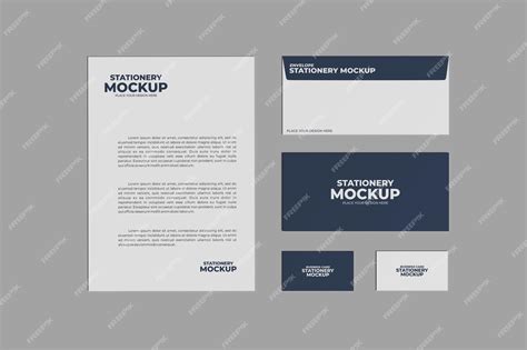 Stationery mockup psd | Premium PSD