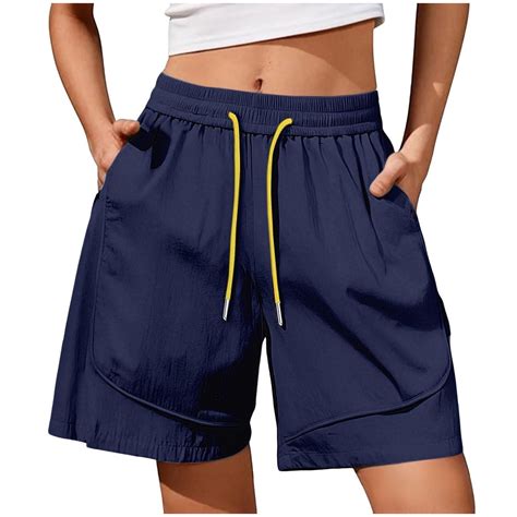 Women Bermuda Shorts Knee Length Quick Dry Hiking Shorts with Pockets ...