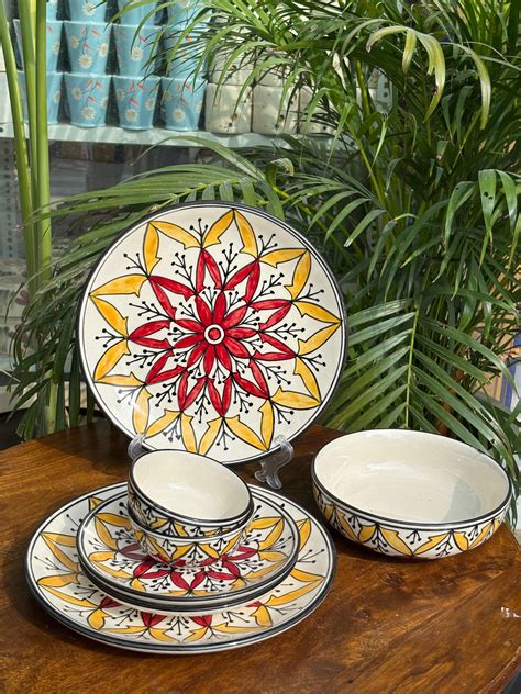 Mandala Majesty Handcrafted Premium Dinner Set (Set of 7) – House of ...