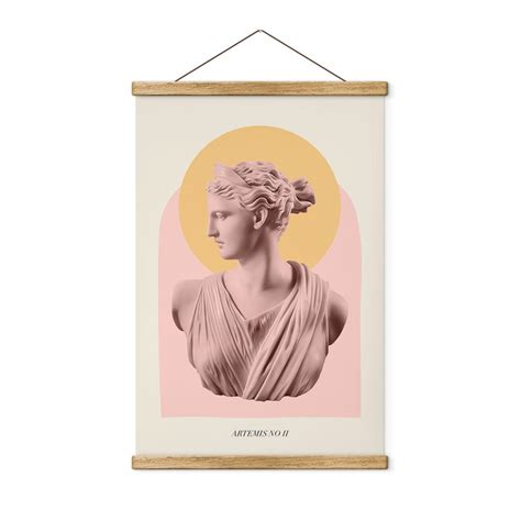 Textile poster Statue of the goddess Artemis - Grace Digital Art | wall ...