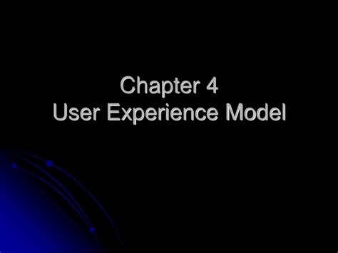 User-Experience Analysis Model 的图像结果