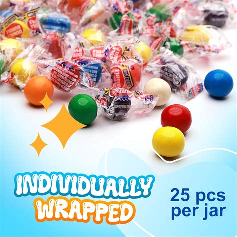 Global Gumball Assorted Individually Wrapped Gumballs for Kids - 25 ...