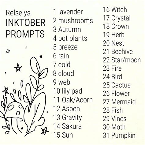30 Drawing Prompts - Coloring flower
