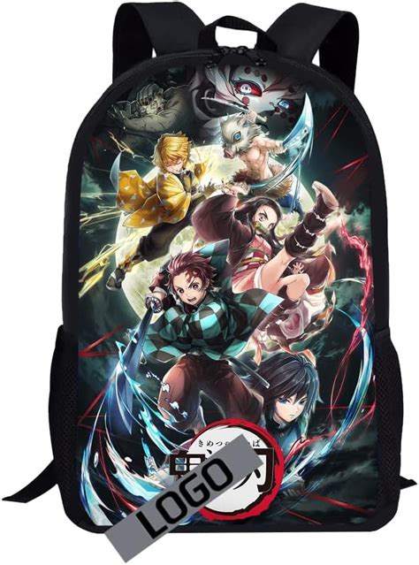 Buy Anime Backpack Multifunction Book Bag with Side Pockets Durable ...